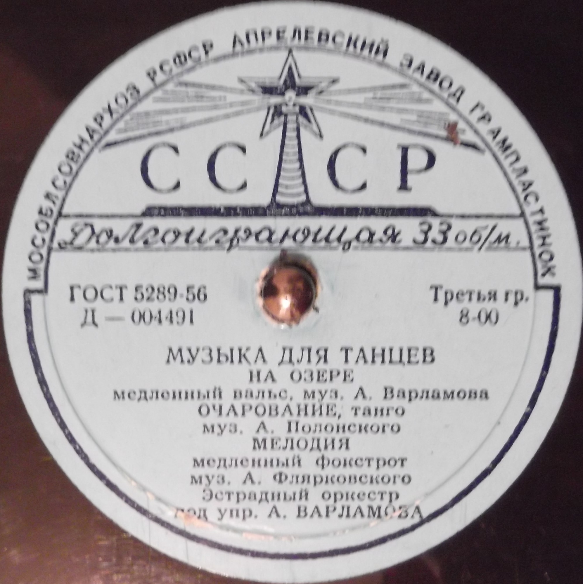 МУЗЫКА ДЛЯ ТАНЦЕВ (Эстрадный оркестр п/у А. Варламова)