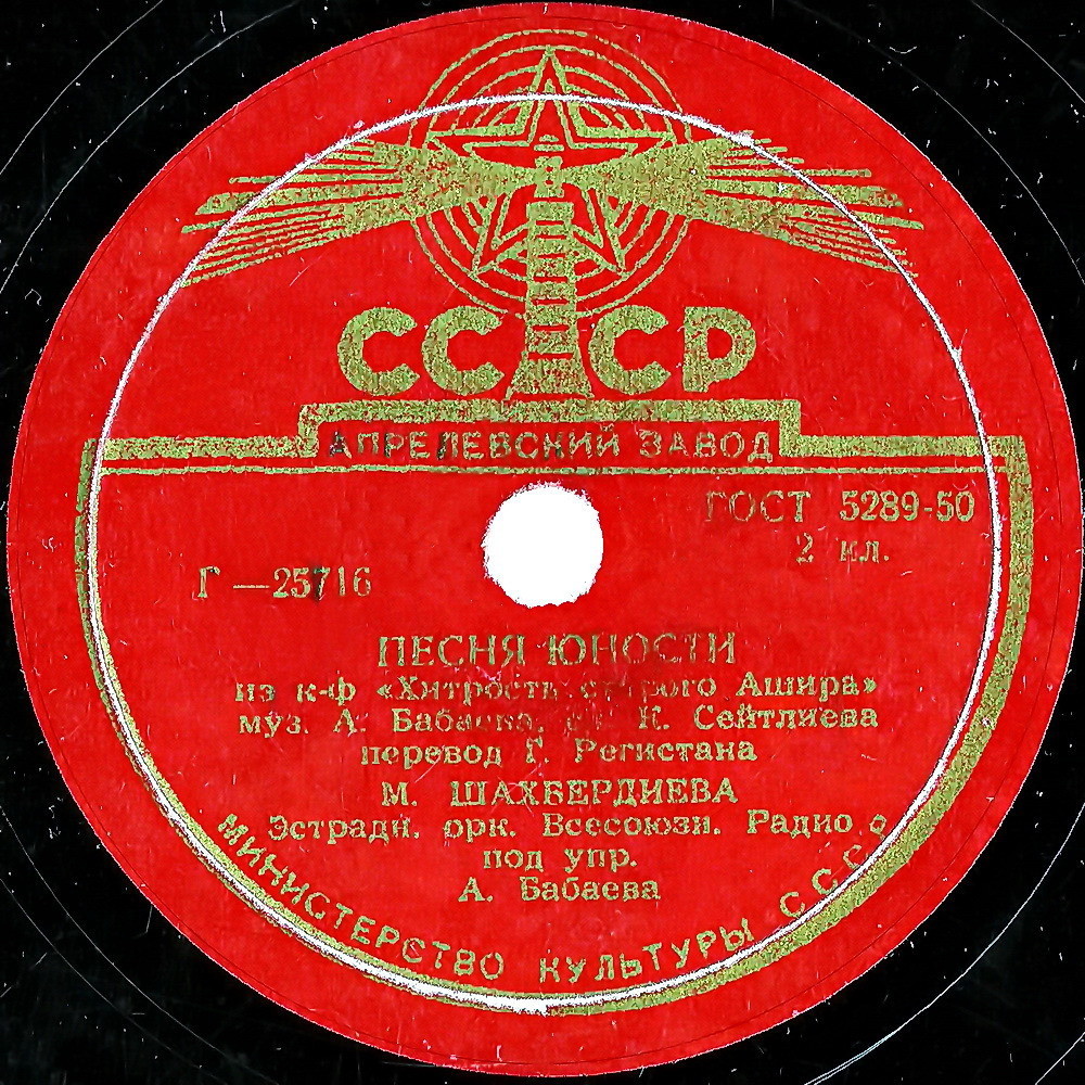 К. Оганов – Любимые глаза // М. Шахбердиева – Песня юности