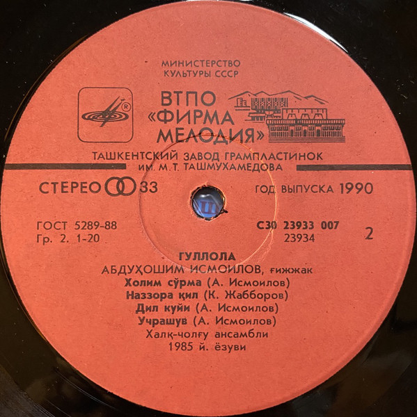 Абдухашим ИСМАИЛОВ (гиджак). «Тюльпан»