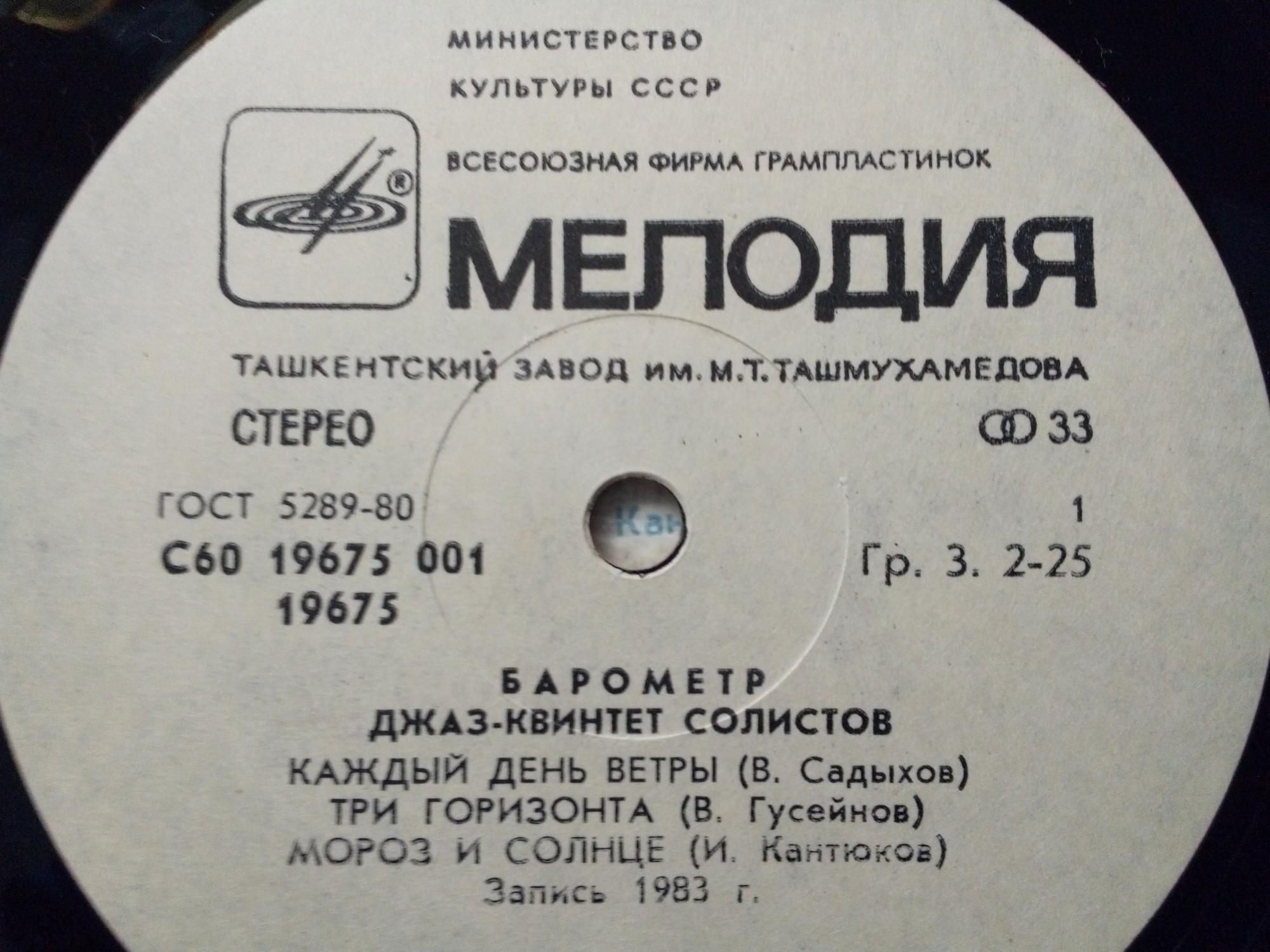 «Барометр». Джаз-квинтет солистов