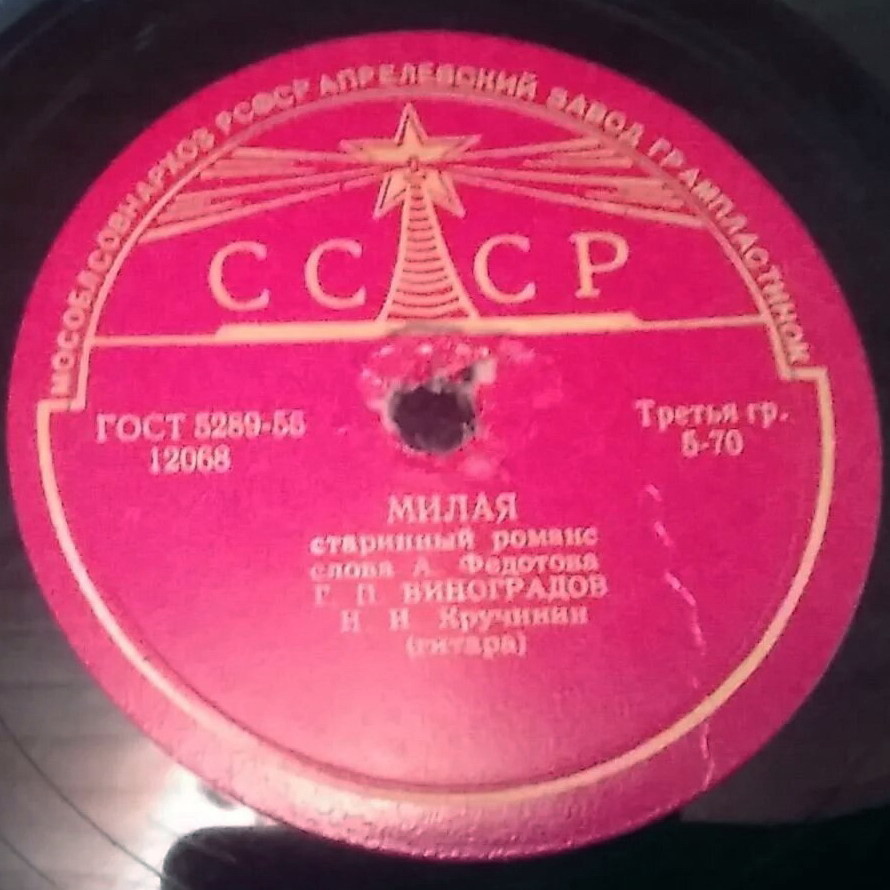 Г. П. Виноградов — Гитара ты моя / Милая