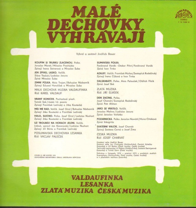 Male dechovky vyhravaji [по заказу чешской фирмы SUPRAPHON 1 14 1550]