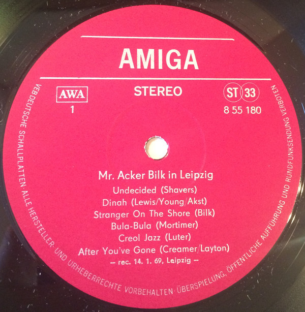 Mr. Acker Bilk in Leipzig [по заказу немецкой фирмы AMIGA 8 55 180]