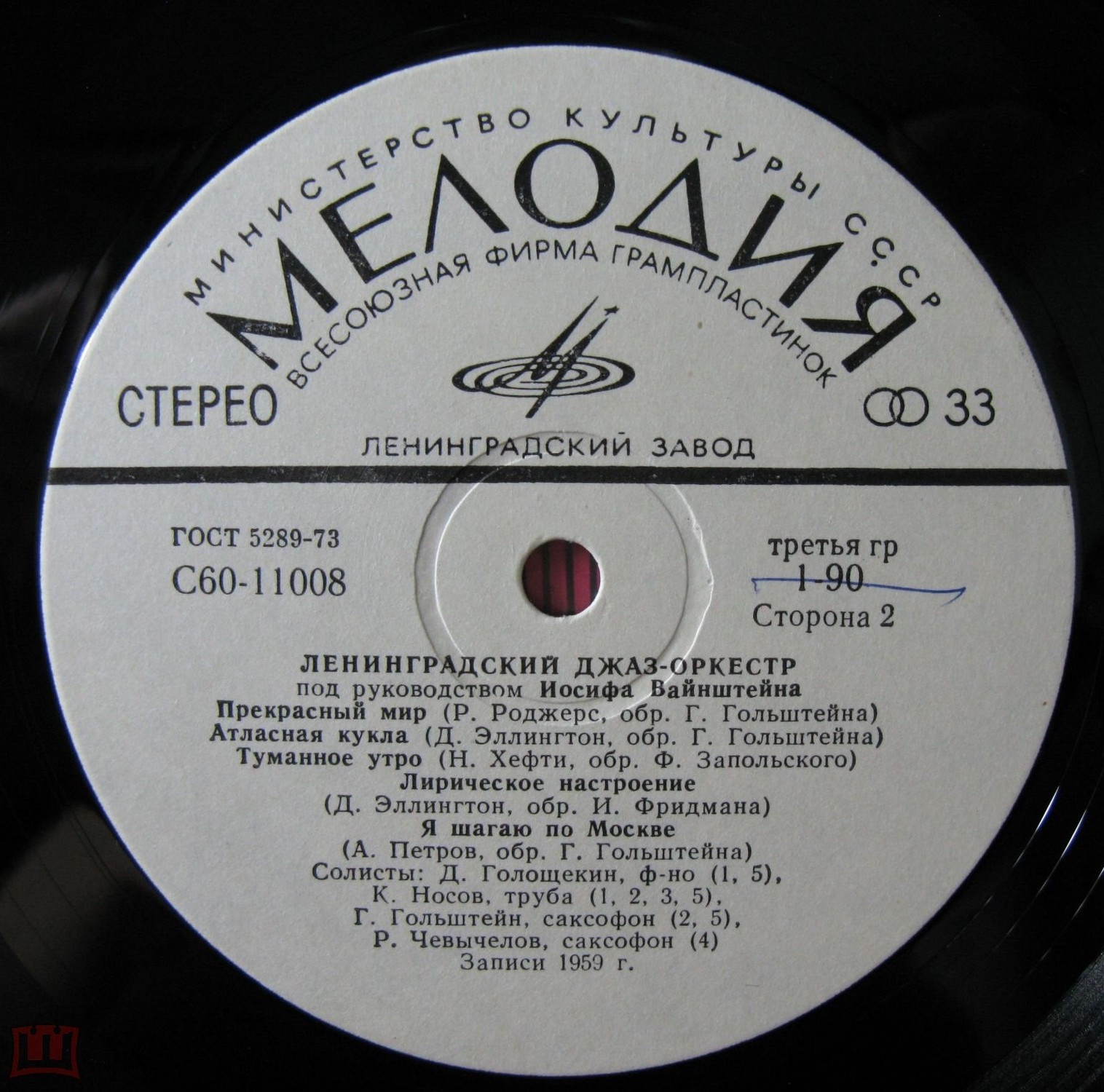 Джаз-оркестр под руководством Иосифа Вайнштейна