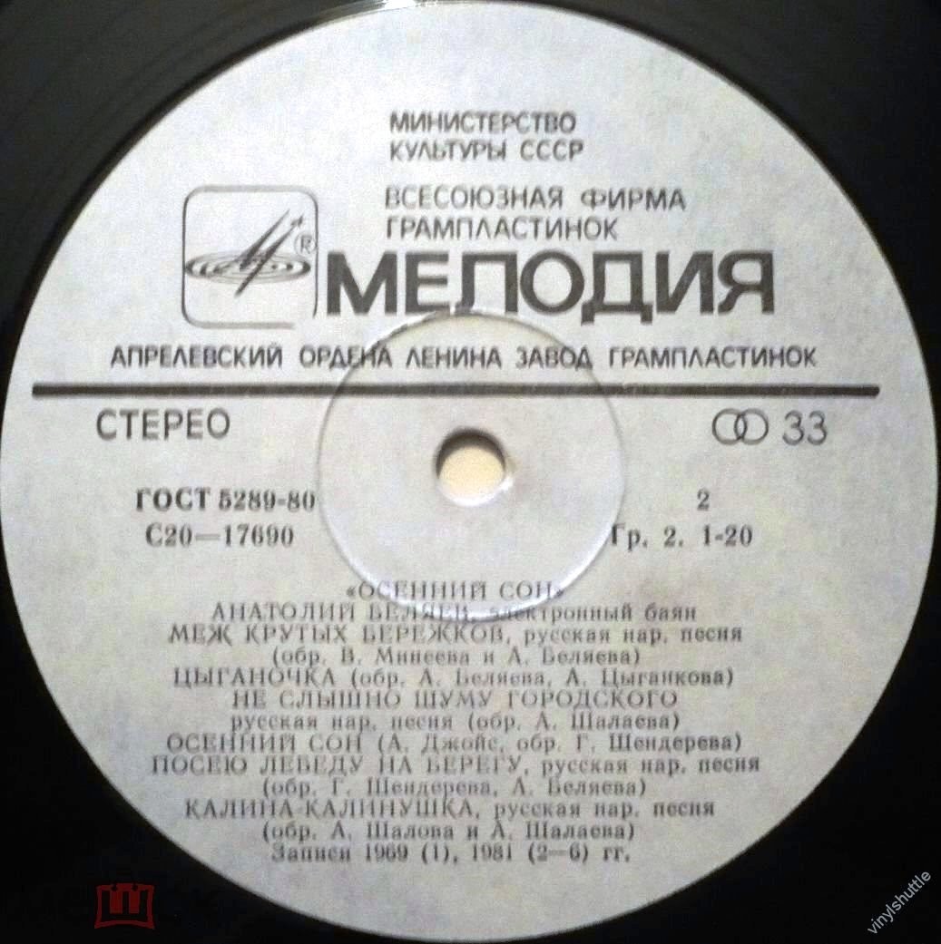 БЕЛЯЕВ Анатолий, электронный баян. Осенний сон