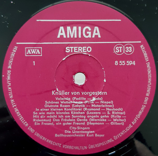 Knüller von Vorgestern [по заказу немецкой фирмы AMIGA, 8 55 594]