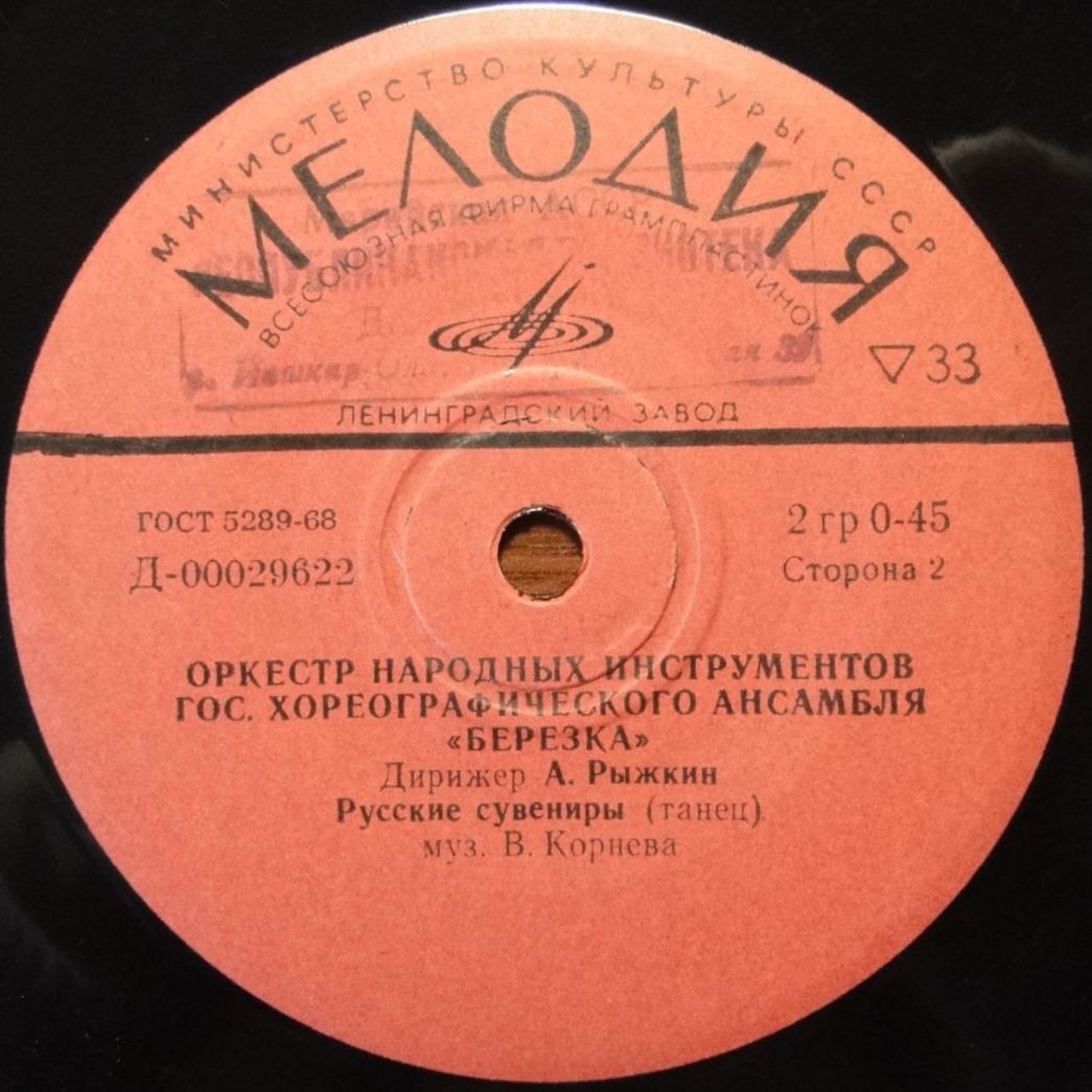 ОРКЕСТР  ГОС.  ХОРЕОГРАФИЧЕСКОГО АНСАМБЛЯ  «БЕРЕЗКА»