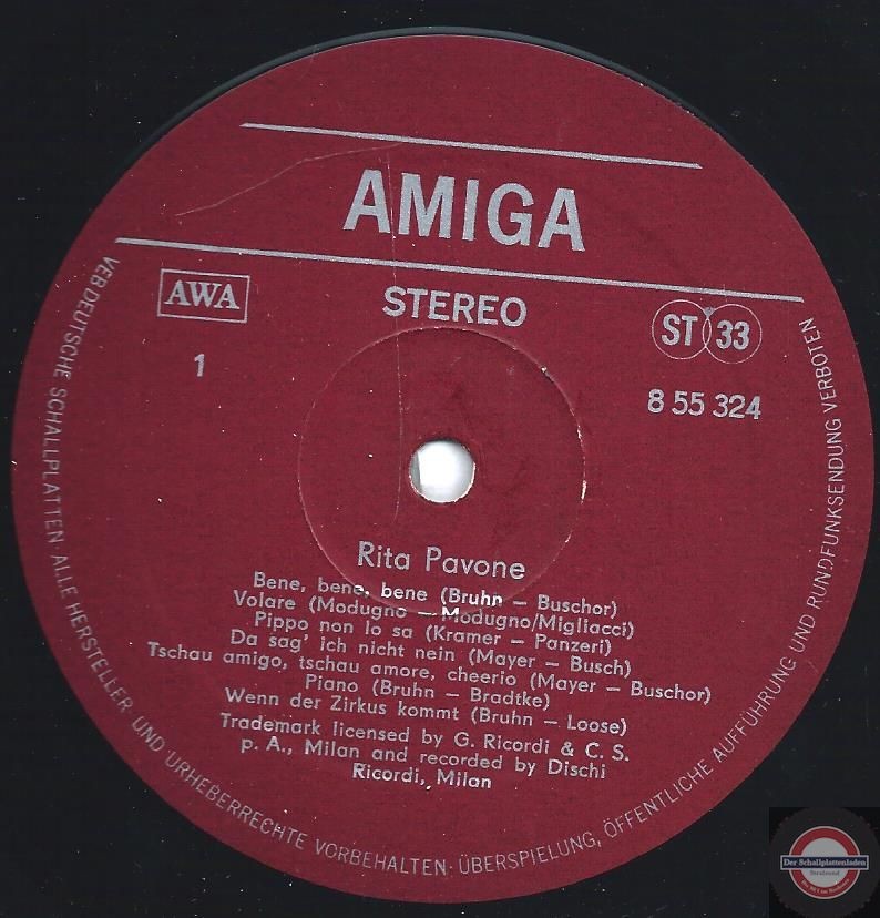 Rita Pavone [по заказу немецкой фирмы AMIGA 8 55 324]