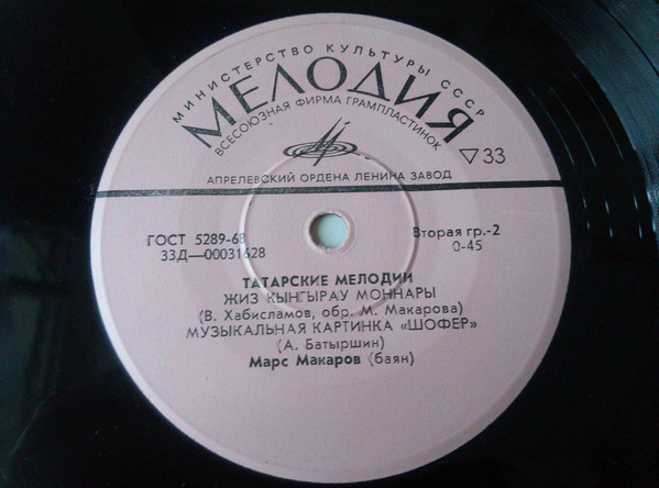 Рафаэль ИЛЬЯСОВ / Марс МАКАРОВ: Татарские песни и мелодии