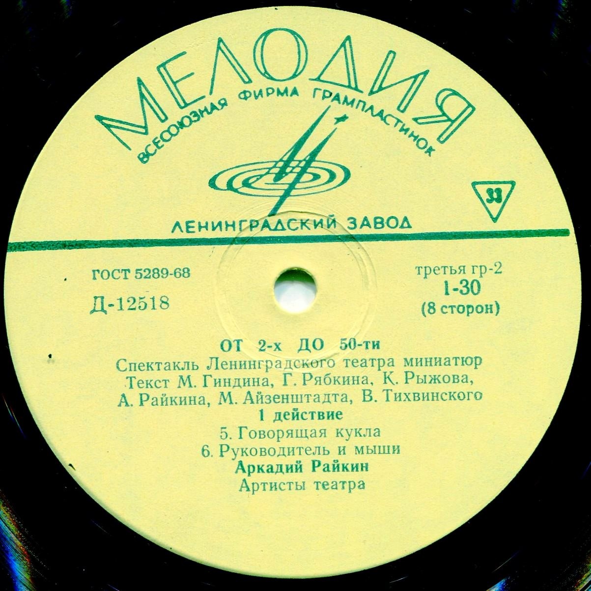 Аркадий Райкин. От двух до пятидесяти