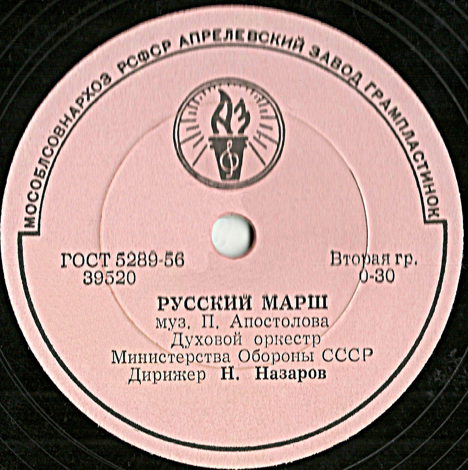 ДУХОВОЙ ОРКЕСТР МИНИСТЕРСТВА ОБОРОНЫ СССР п/у Н. НАЗАРОВА