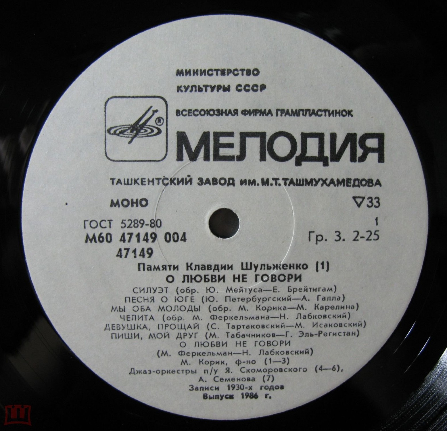 ПАМЯТИ КЛАВДИИ ШУЛЬЖЕНКО (1). «О любви не говори»