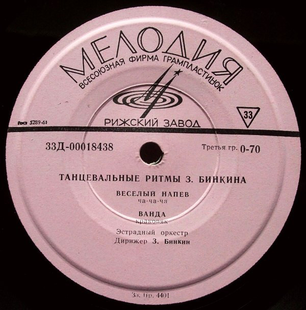 З. БИНКИН (1913). Танцевальные ритмы