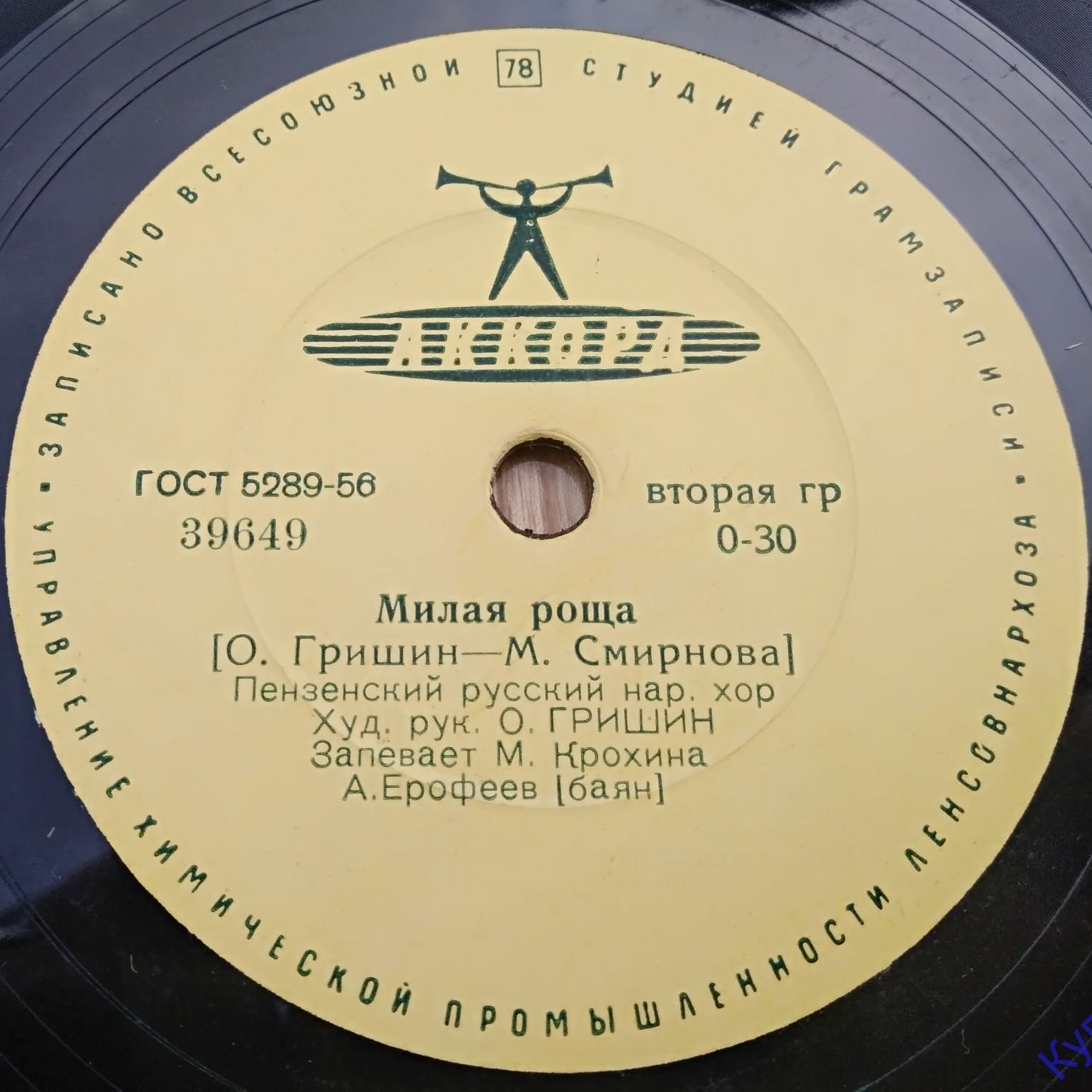 ПЕНЗЕНСКИЙ РУССКИЙ НАР. ХОР,  худ. рук. О. Гришин