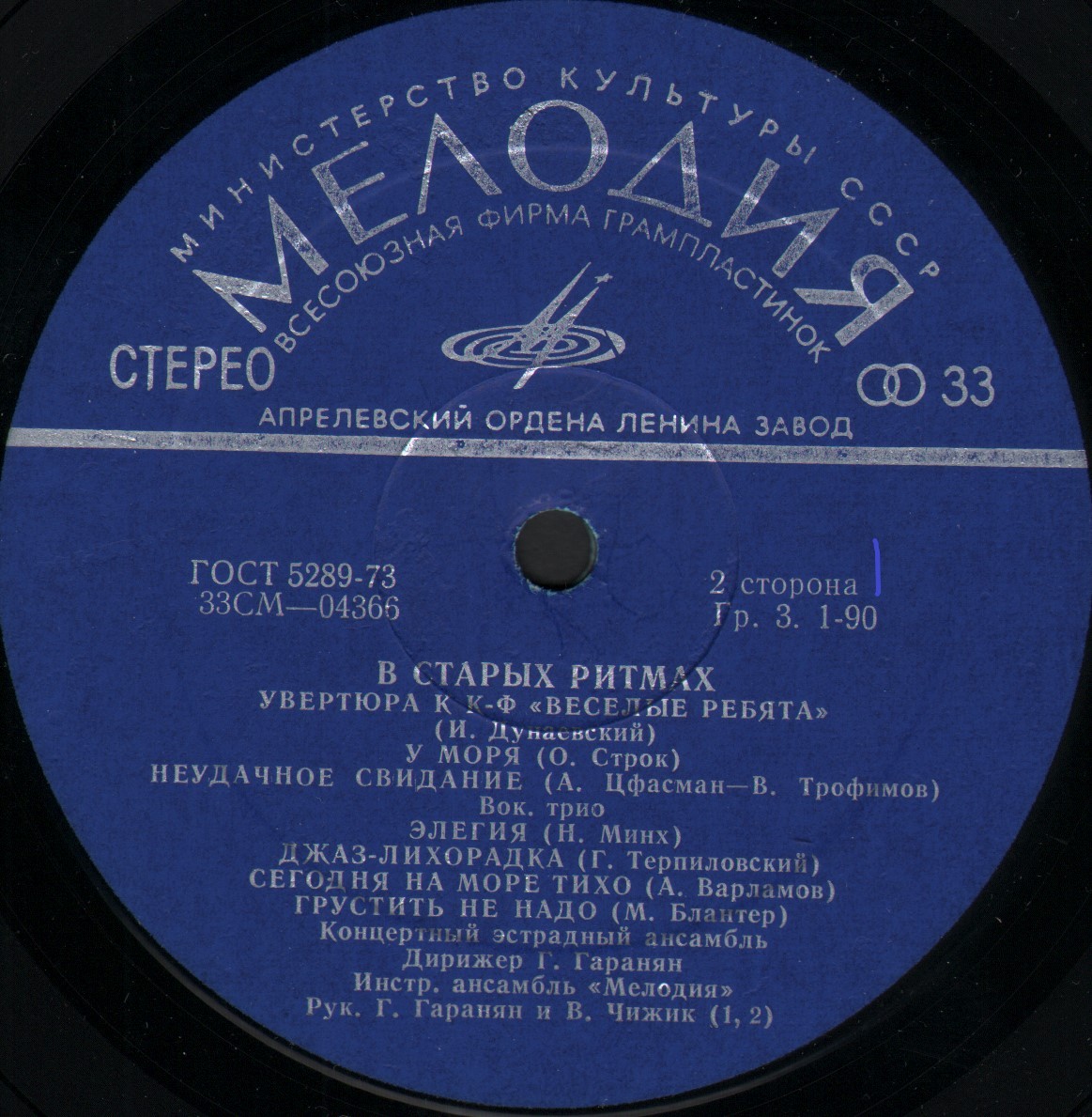 Ансамбль «Мелодия». В старых ритмах