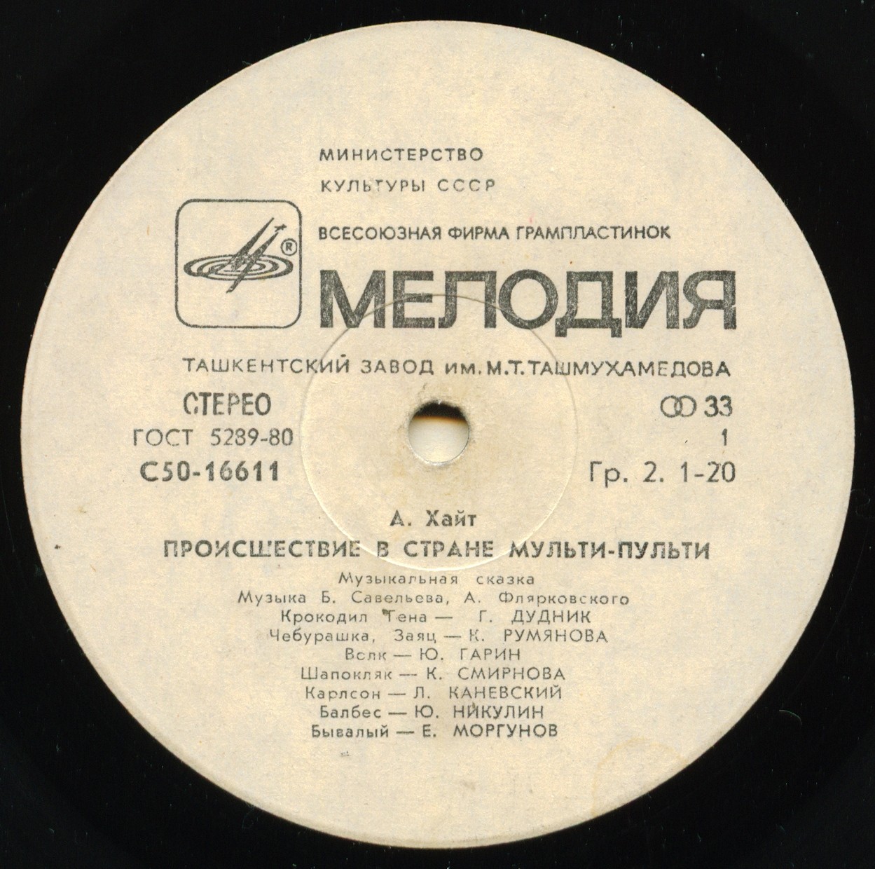 А. ХАЙТ: Происшествие в стране Мульти-Пульти (музыкальная сказка)