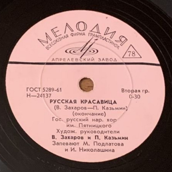 Хор им. Пятницкого - Русская красавица