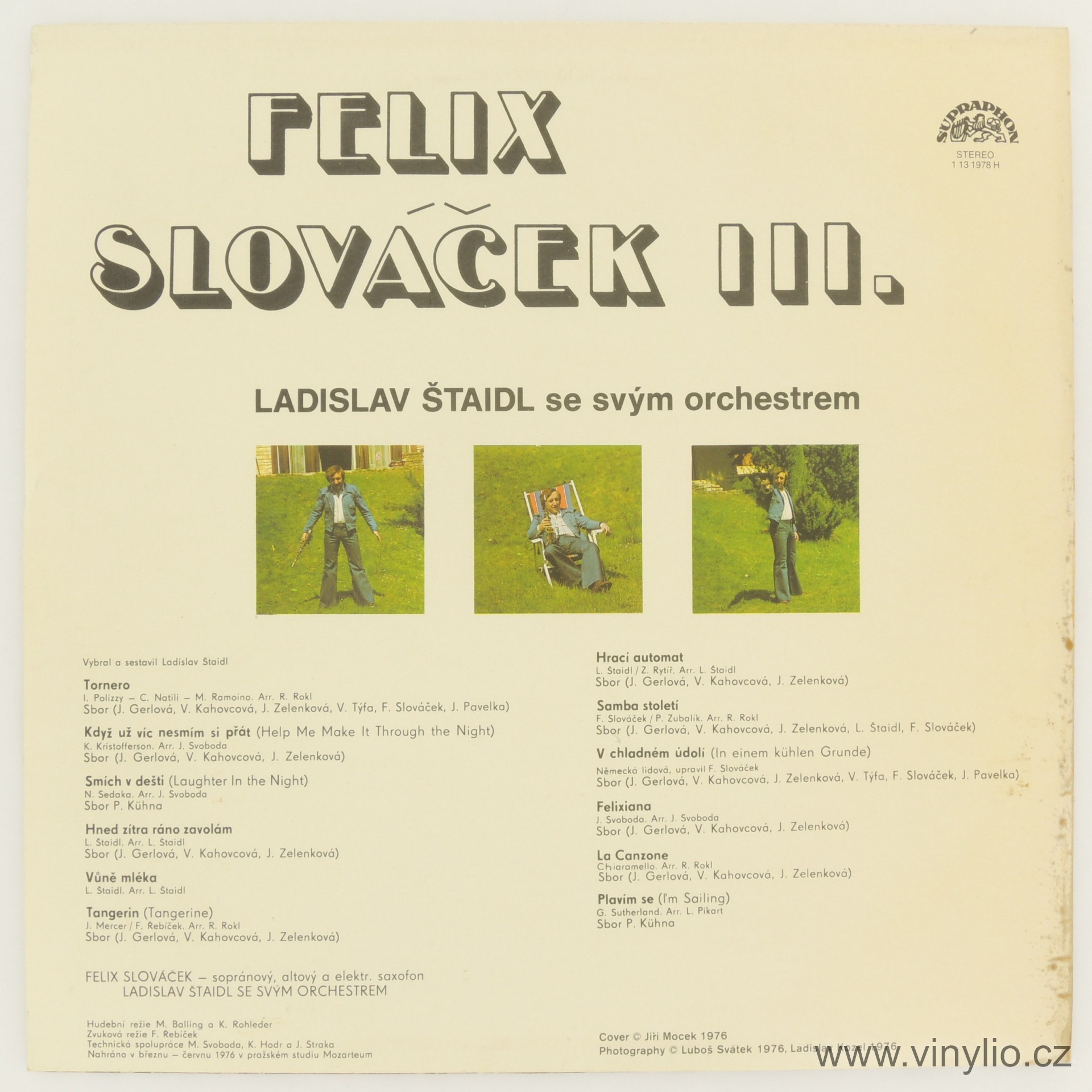 Felix Slovacek (III) [по заказу чешской фирмы SUPRAPHON 1 13 1978]
