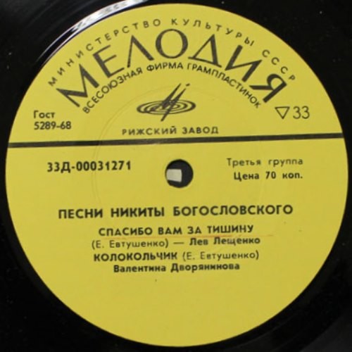 Песни Никиты Богословского