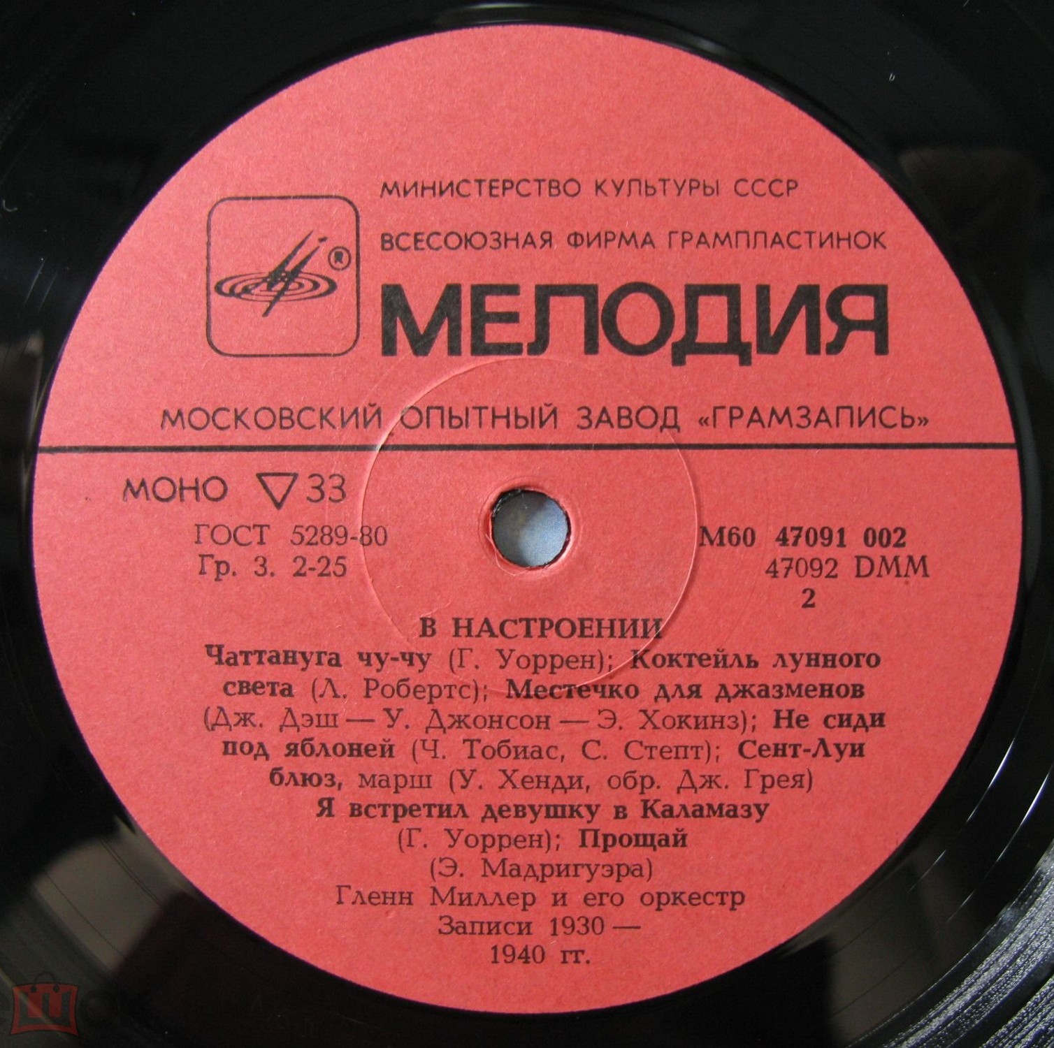 Гленн Миллер и его оркестр. «В настроении»