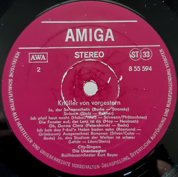 Knüller von Vorgestern [по заказу немецкой фирмы AMIGA, 8 55 594]