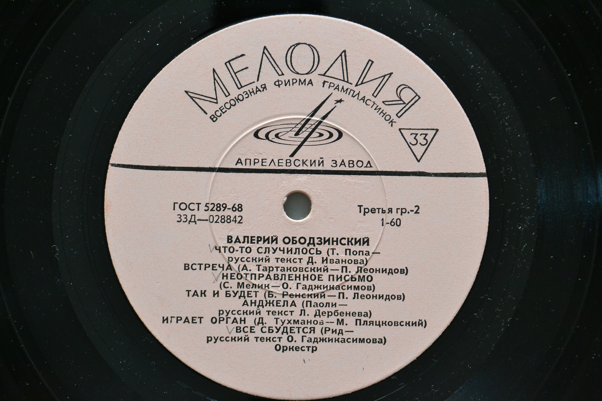 Валерий ОБОДЗИНСКИЙ