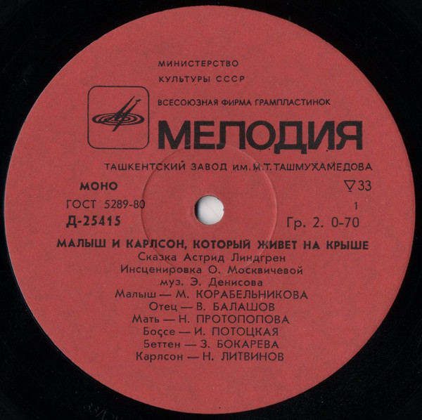 А. Линдгрен (1907-2002). Малыш и Карлсон, который живёт на крыше