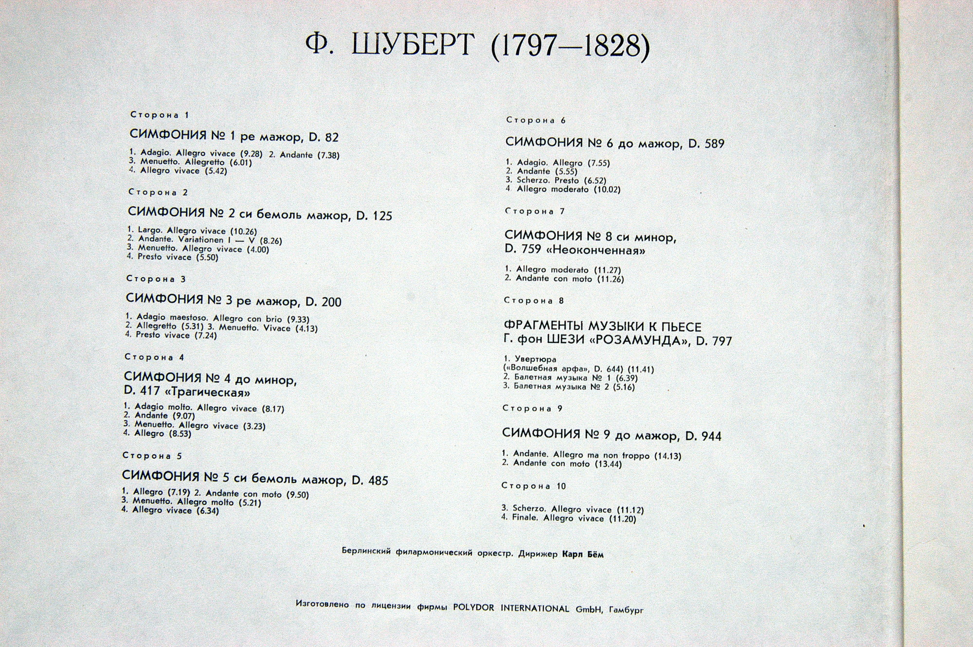 Ф. ШУБЕРТ (1797 - 1828)