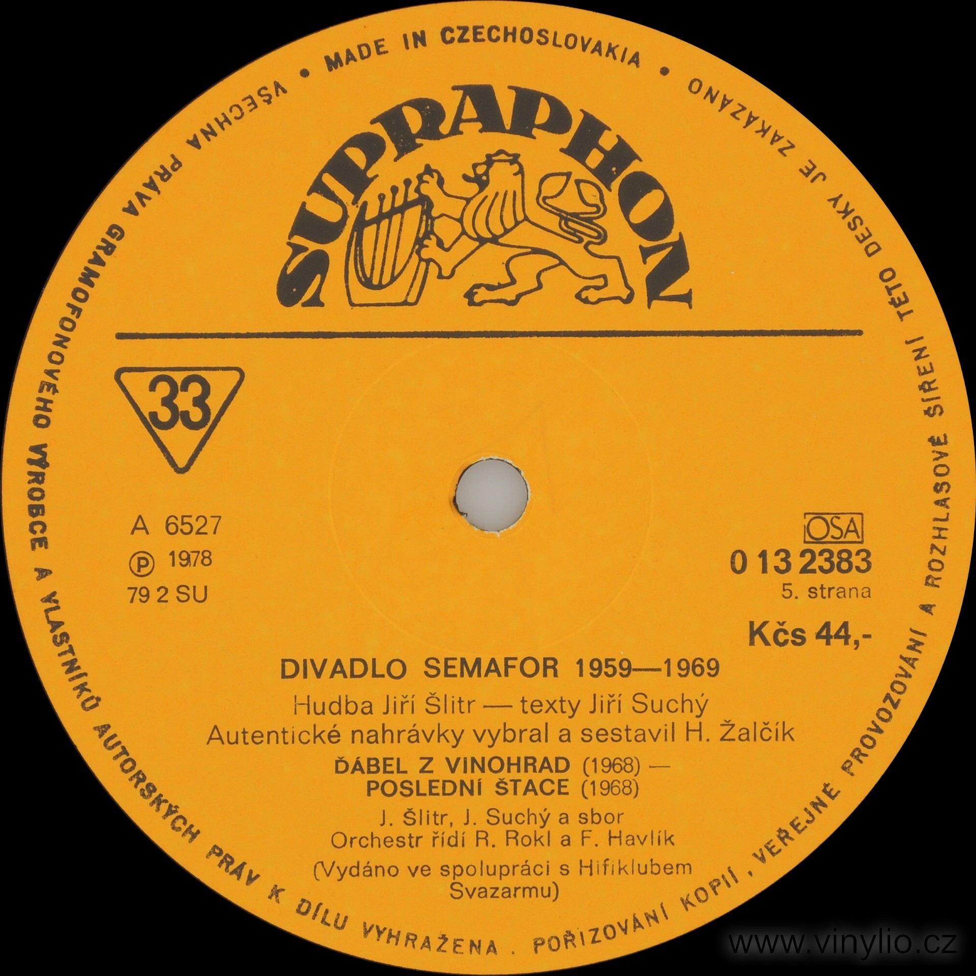 Jiří Suchý & Jiří Šlitr ‎– Divadlo Semafor 1959 - 1969 (1-3)  [по заказу чешской фирмы SUPRAPHON, 0 13 2381-3]