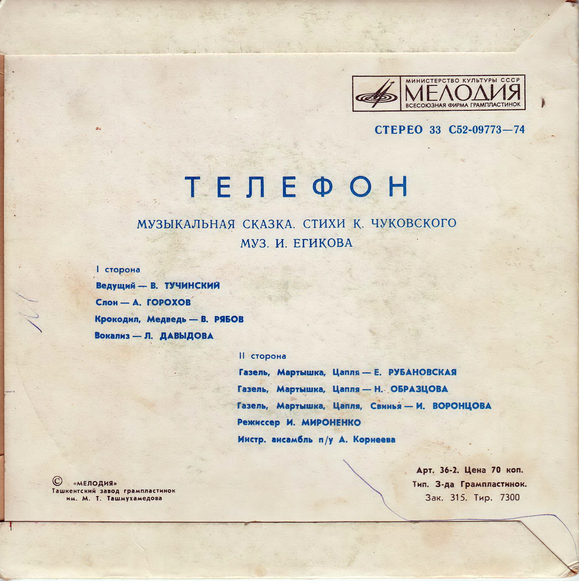 К.Чуковский. Телефон (музыкальная сказка)