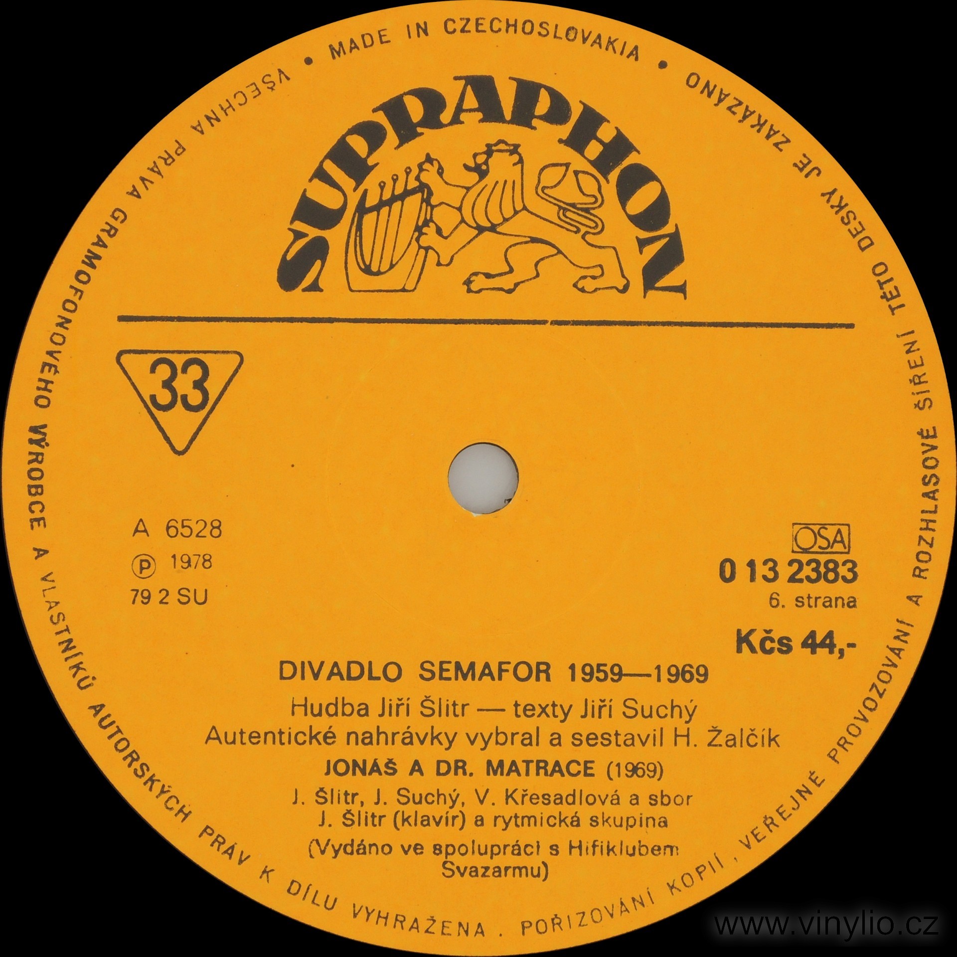 Jiří Suchý & Jiří Šlitr ‎– Divadlo Semafor 1959 - 1969 (1-3)  [по заказу чешской фирмы SUPRAPHON, 0 13 2381-3]