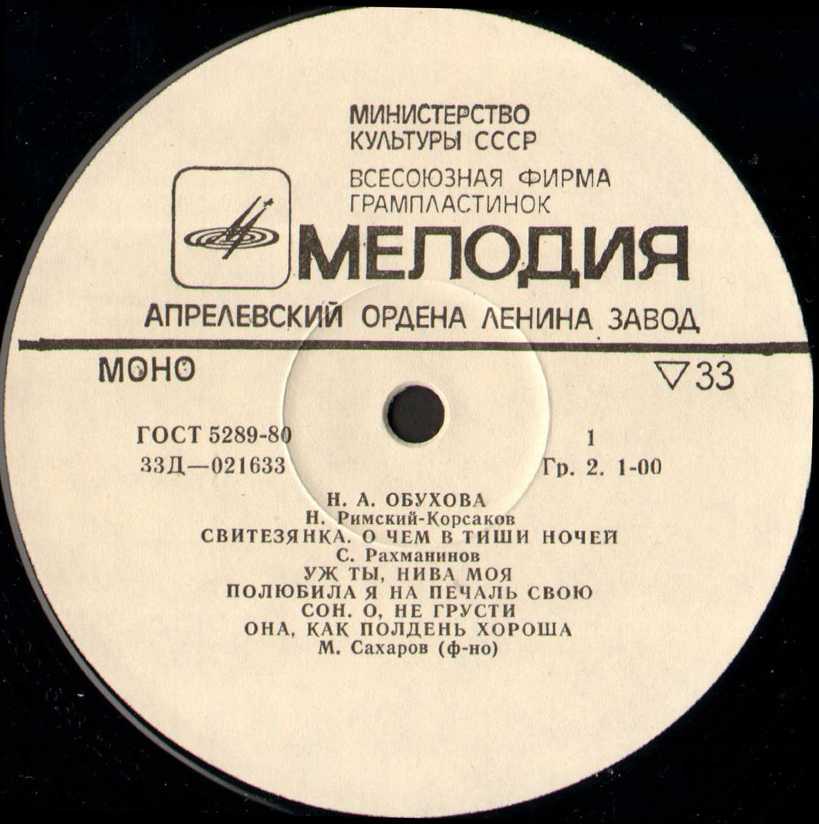Надежда ОБУХОВА (меццо-сопрано)