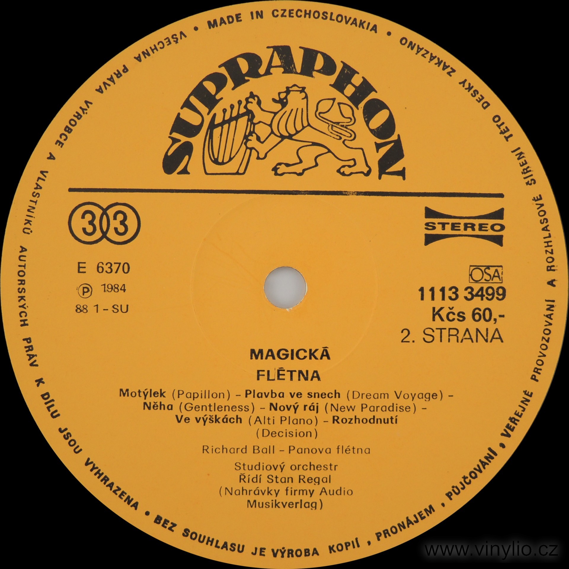 Richard Ball - Magická Flétna - Magic Flute [по заказу чешской фирмы SUPRAPHON 1113 3499]