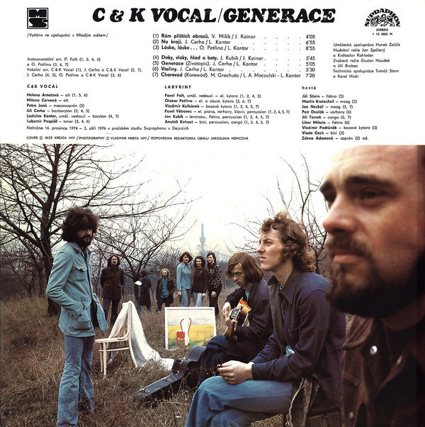 C & K Vocal ‎– Generace [по заказу чешской фирмы SUPRAPHON 1 13 2023]