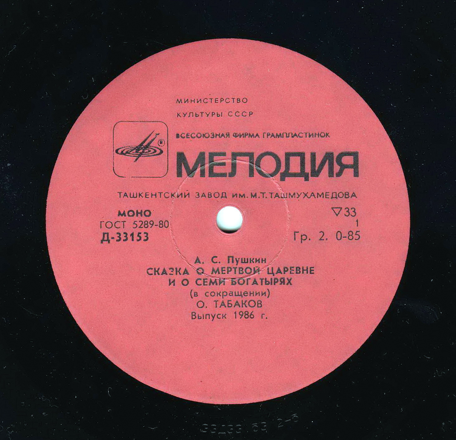 А. С. Пушкин. Сказка о мёртвой царевне и о семи богатырях