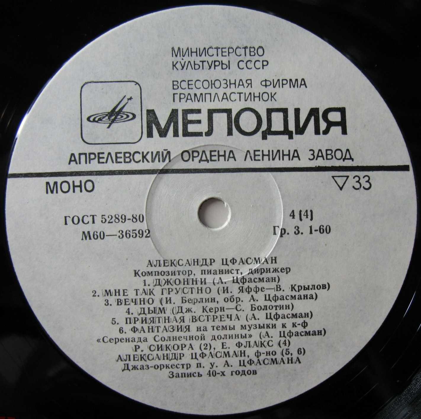 Александр Цфасман. Композитор, пианист, дирижер