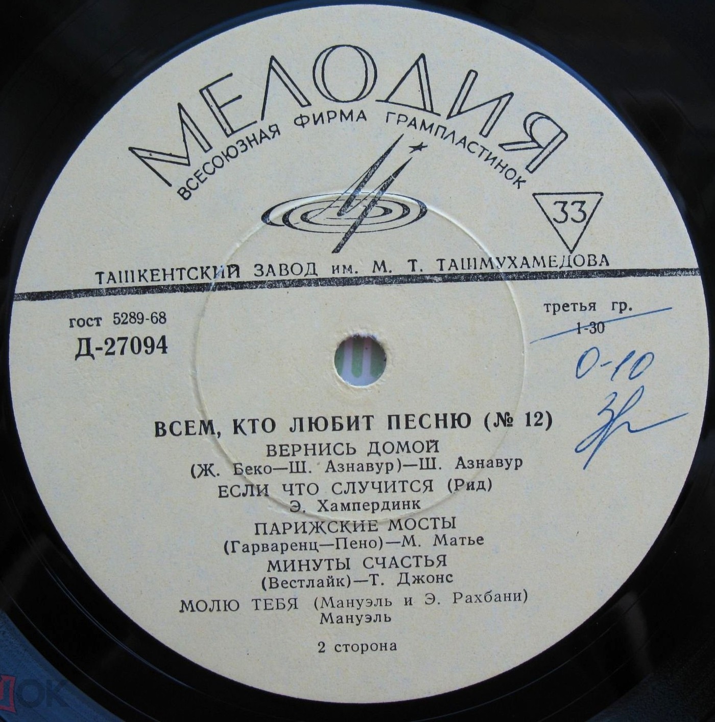 Всем, кто любит песню (№ 12)