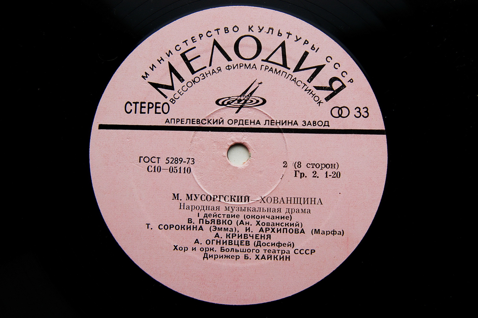 М. Мусоргский: Опера "Хованщина" (народная музыкальная драма)