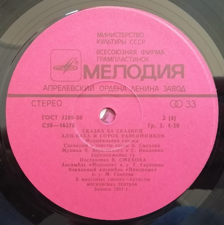 Али-Баба и сорок разбойников. Музыкальная сказка