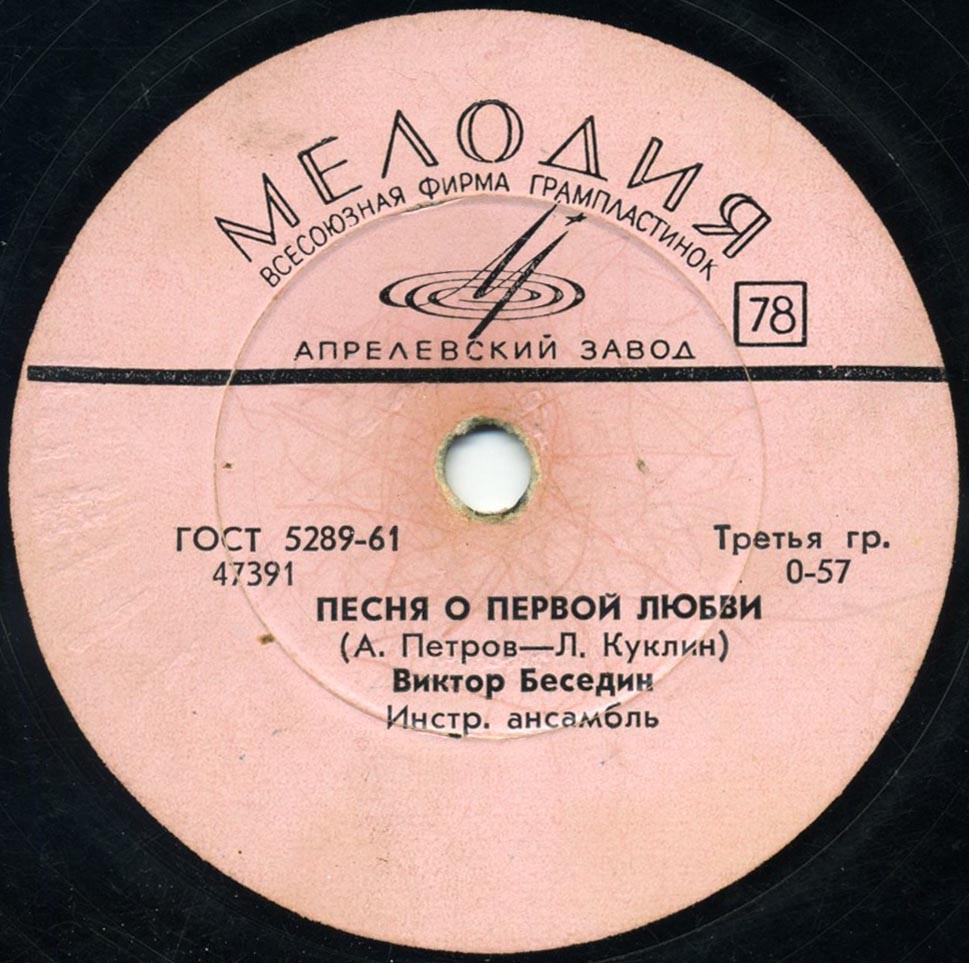 Виктор БЕСЕДИН - Песня о первой любви / Маришка