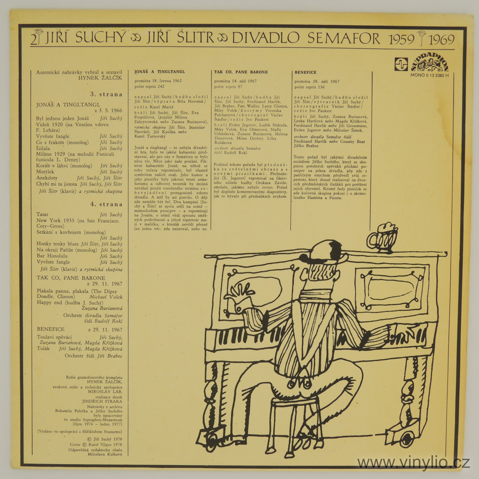 Jiří Suchý & Jiří Šlitr ‎– Divadlo Semafor 1959 - 1969 (1-3)  [по заказу чешской фирмы SUPRAPHON, 0 13 2381-3]