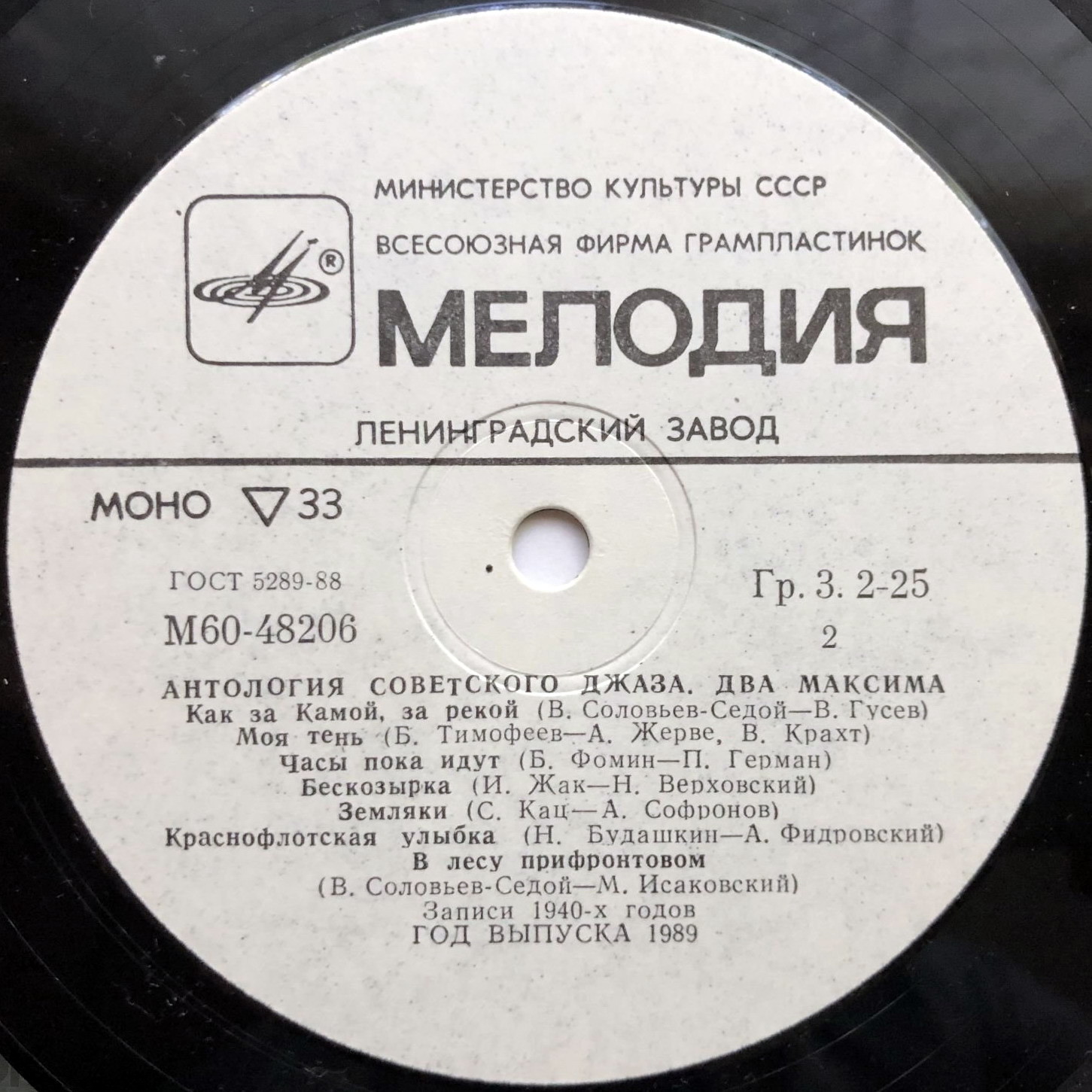 Антология советского джаза. "Два Максима"