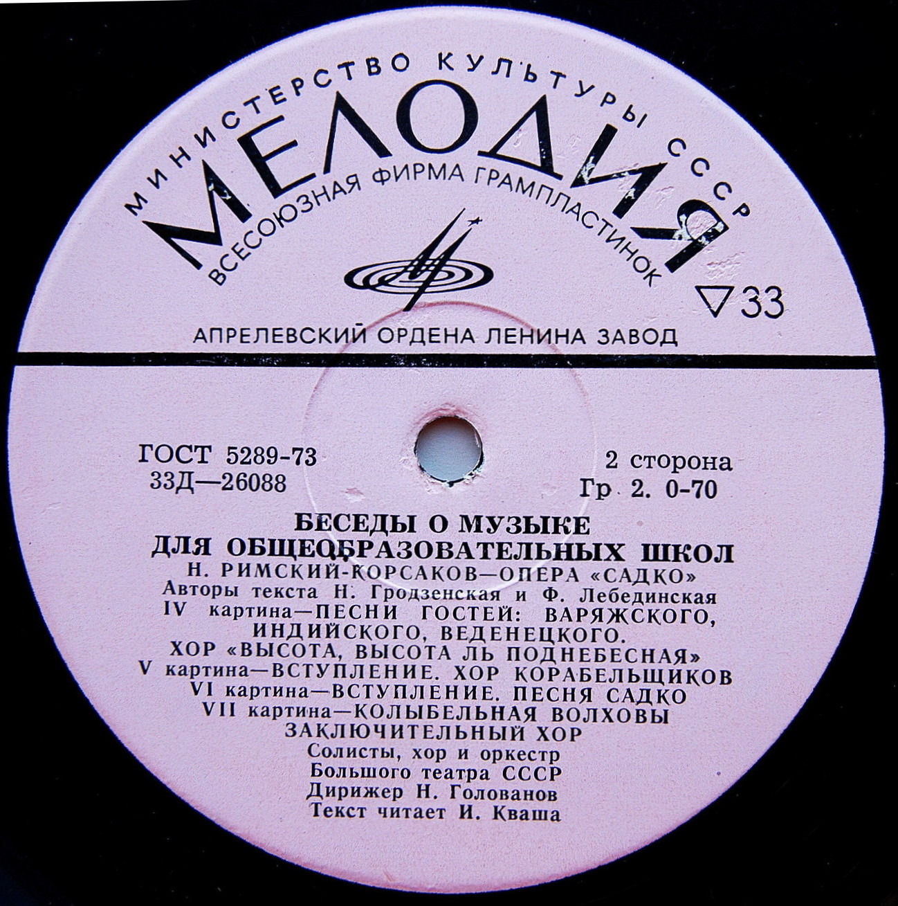 Беседы о музыке (для общеобразовательных школ). Н. Римский-Корсаков. Опера "Садко"