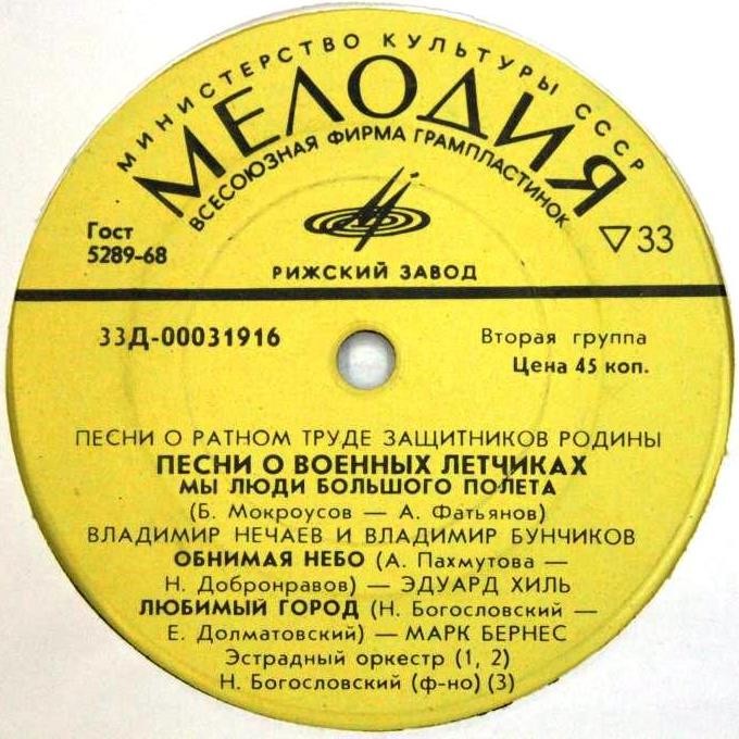 Песни о военных лётчиках