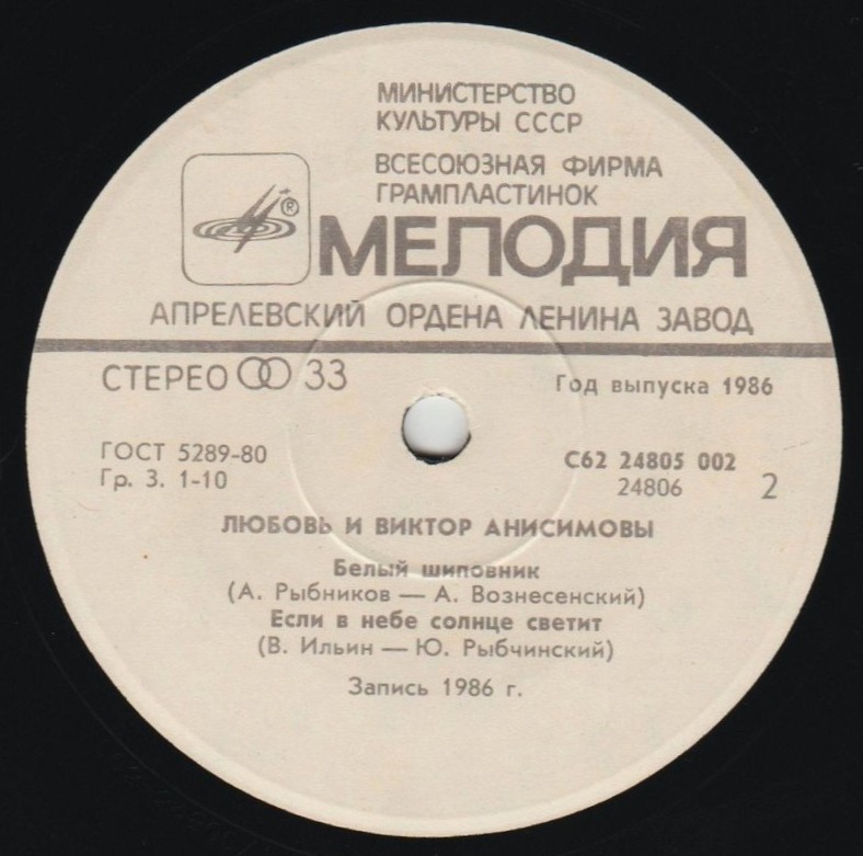 Любовь и Виктор АНИСИМОВЫ (вокальный дуэт)