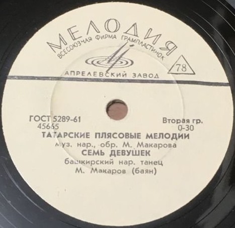 а) Татарские плясовые мелодии; б) Семь девушек // Алтын телле гармун сейли