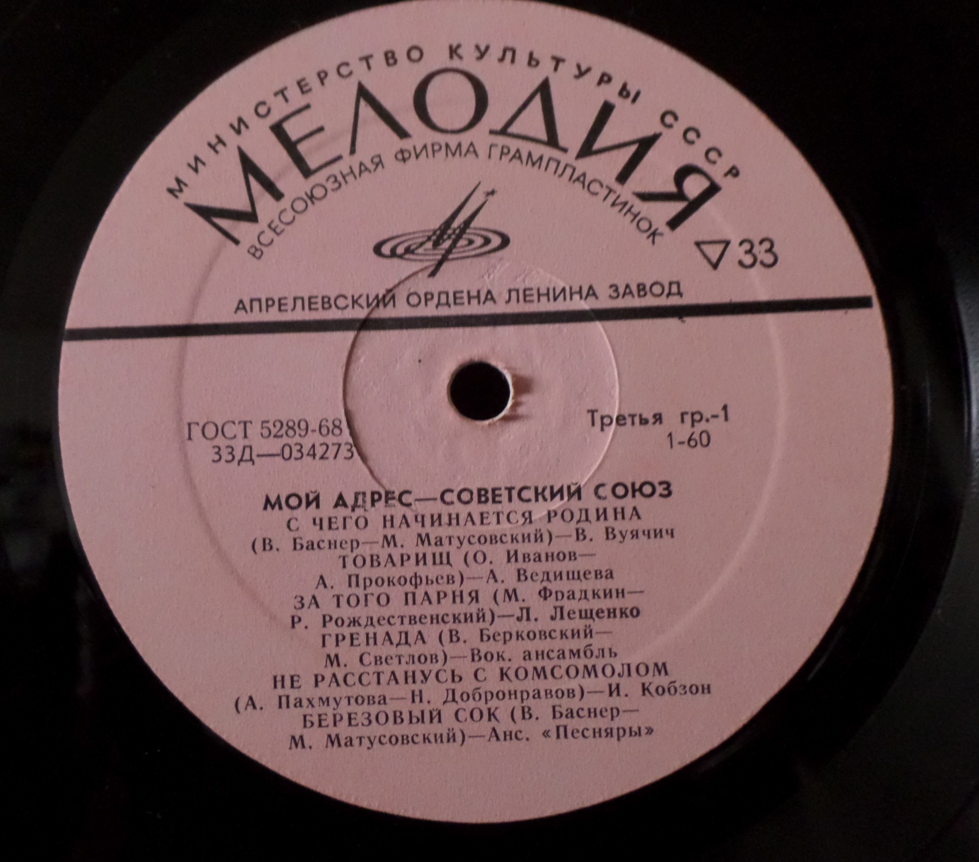 Мой адрес - Советский Союз