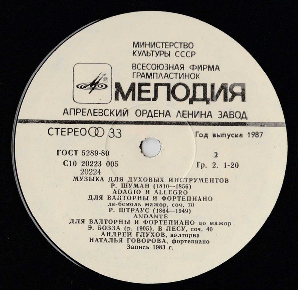 МУЗЫКА ДЛЯ ДУХОВЫХ ИНСТРУМЕНТОВ