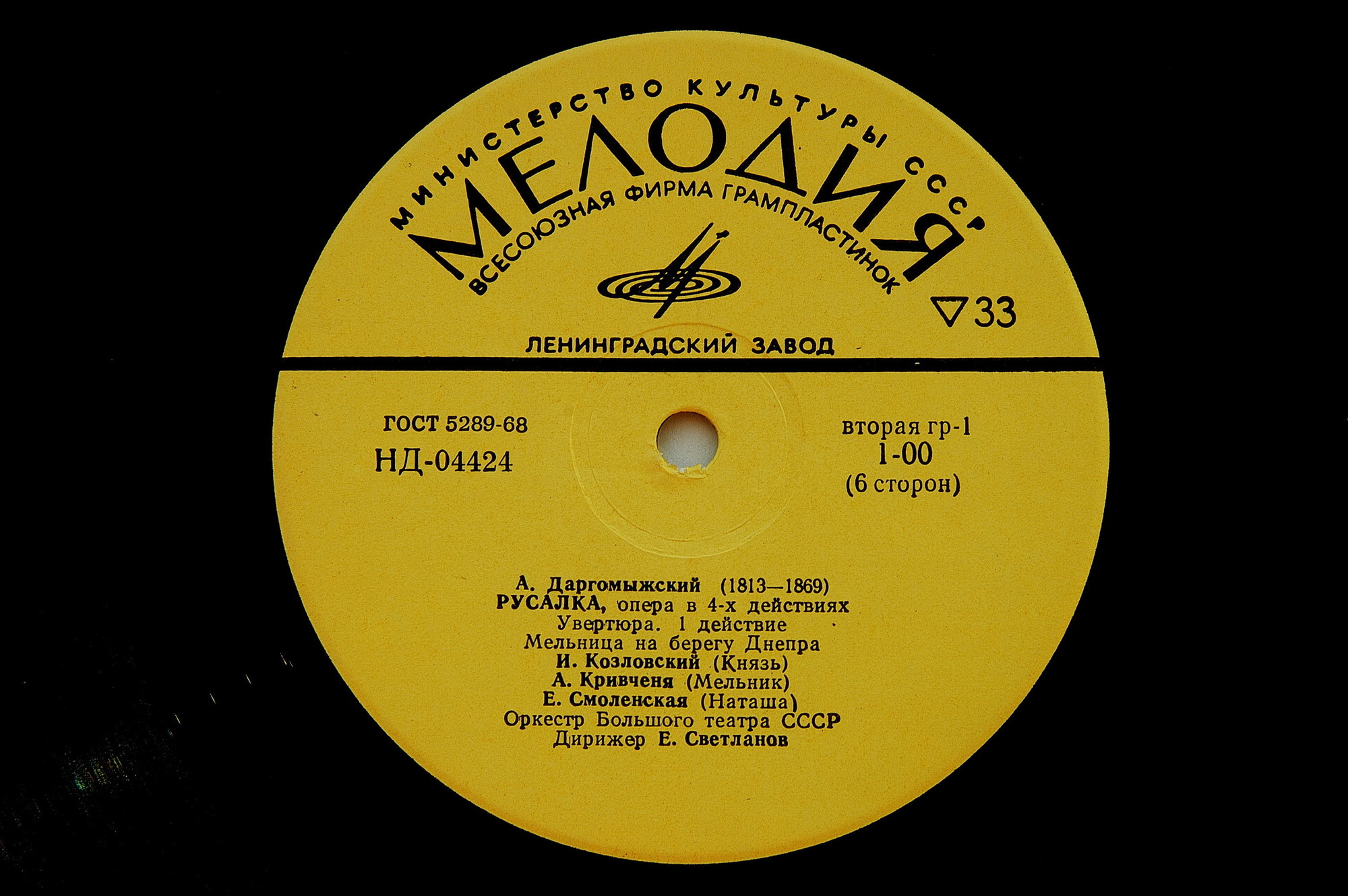 А. Даргомыжский: «Русалка», опера в четырех действиях