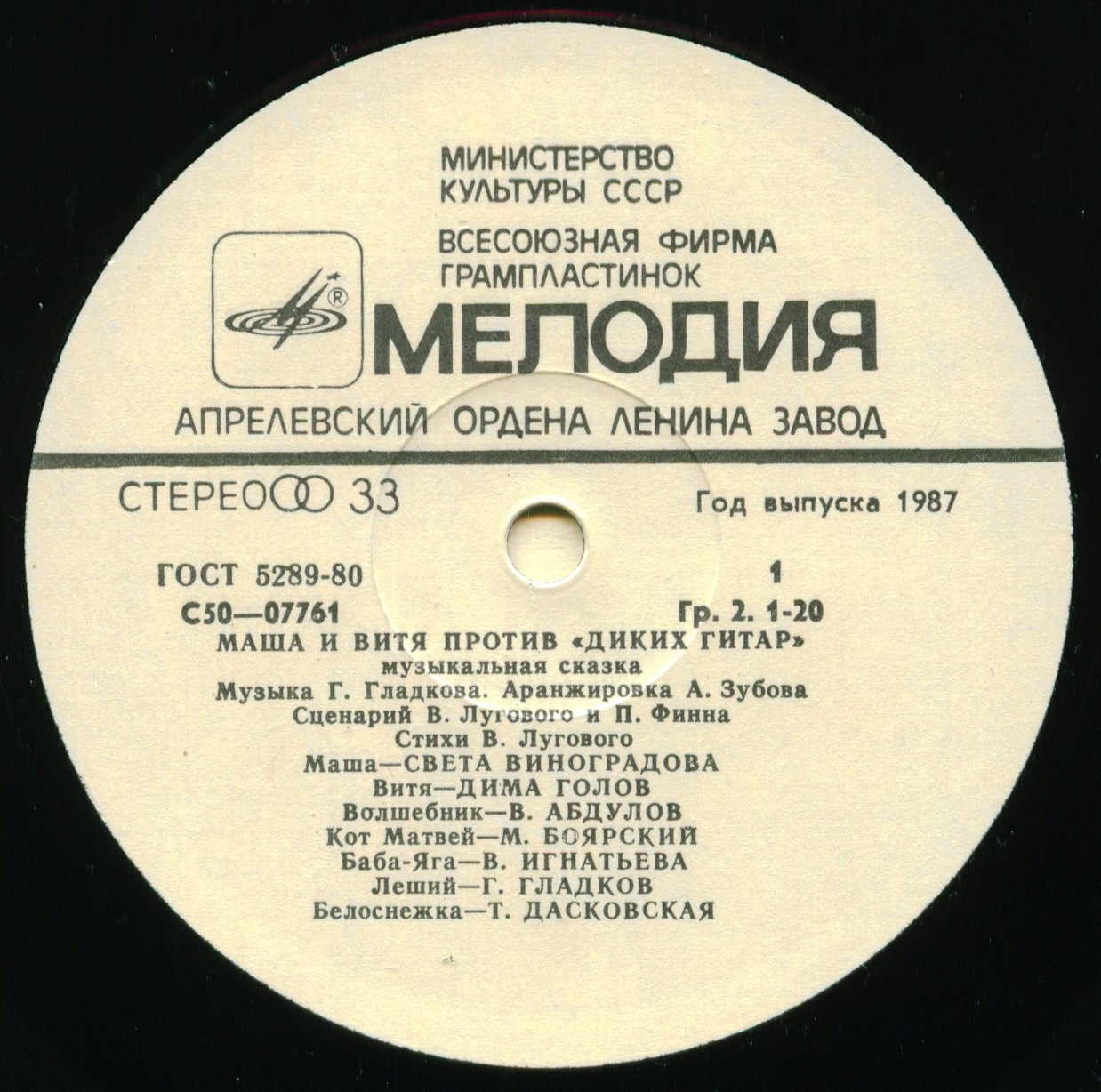 Маша и Витя против «Диких гитар», музыкальная сказка